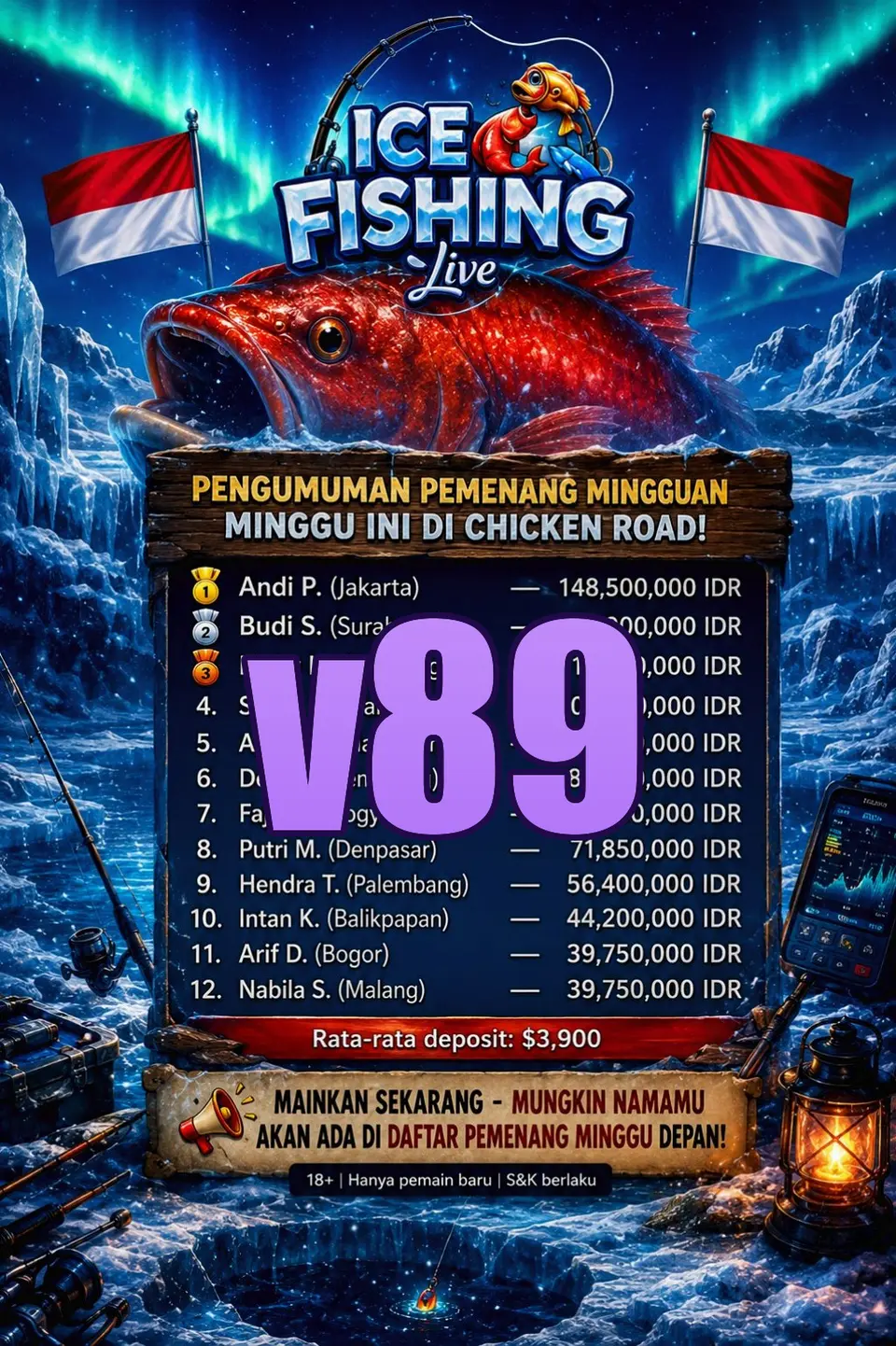 v89 Masuk
